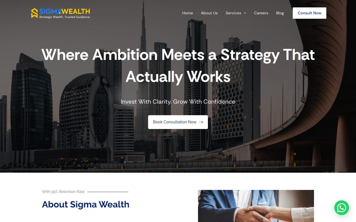 Sigma Wealth website